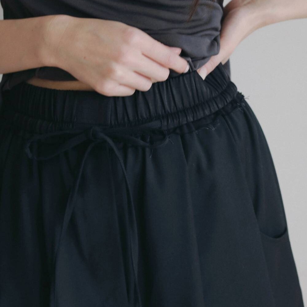 拼接剪裁五分褲 Hightwist Half Pants