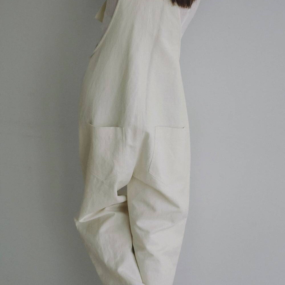 斜紋棉吊帶褲 Cotton Wide Salopette