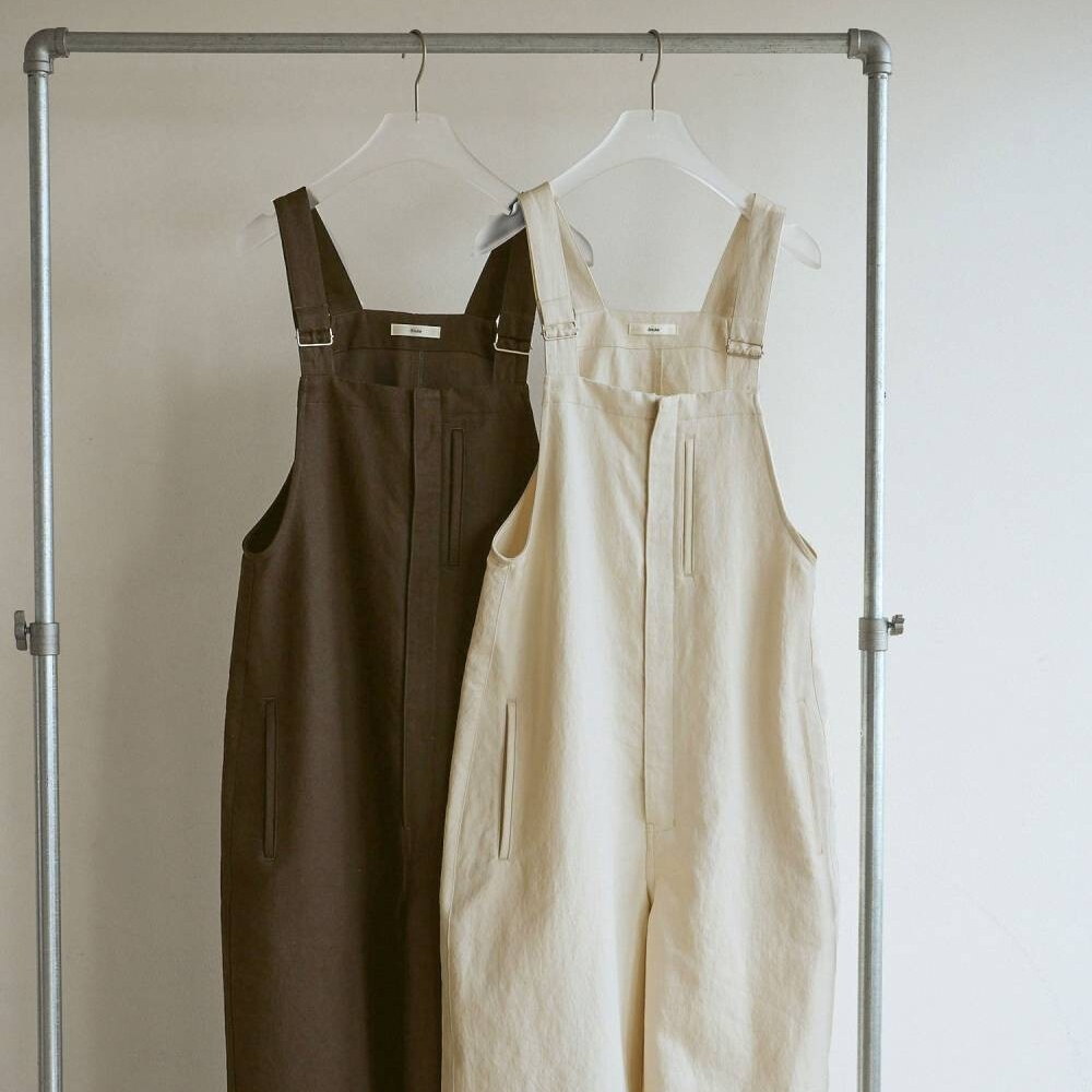 斜紋棉吊帶褲 Cotton Wide Salopette