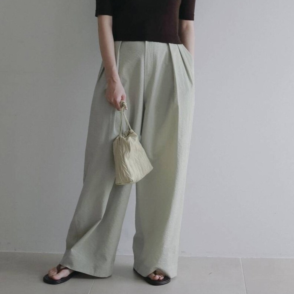 束口包 Ecoleather Pleats Purse