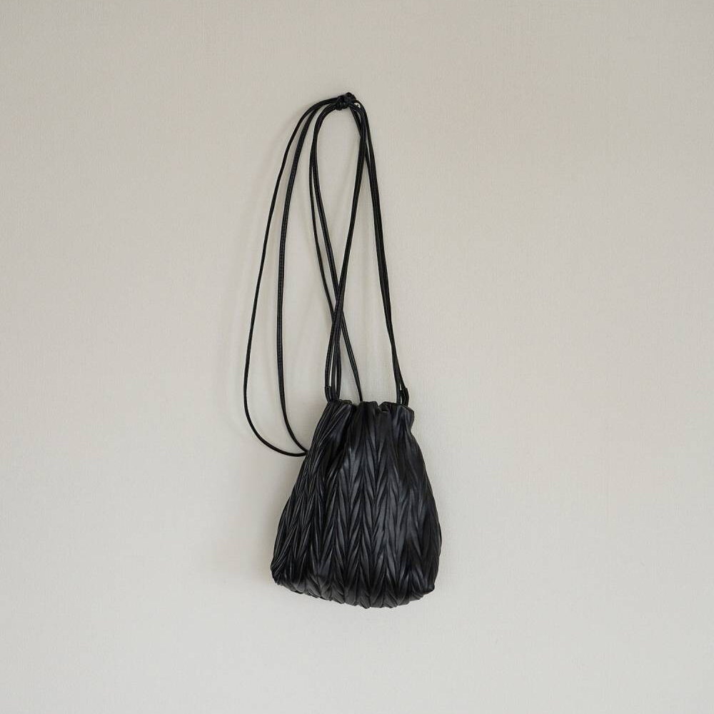 束口包 Ecoleather Pleats Purse