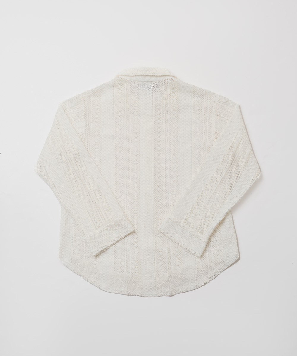 長袖針織襯衫 Lace Long Sleeve Shirt