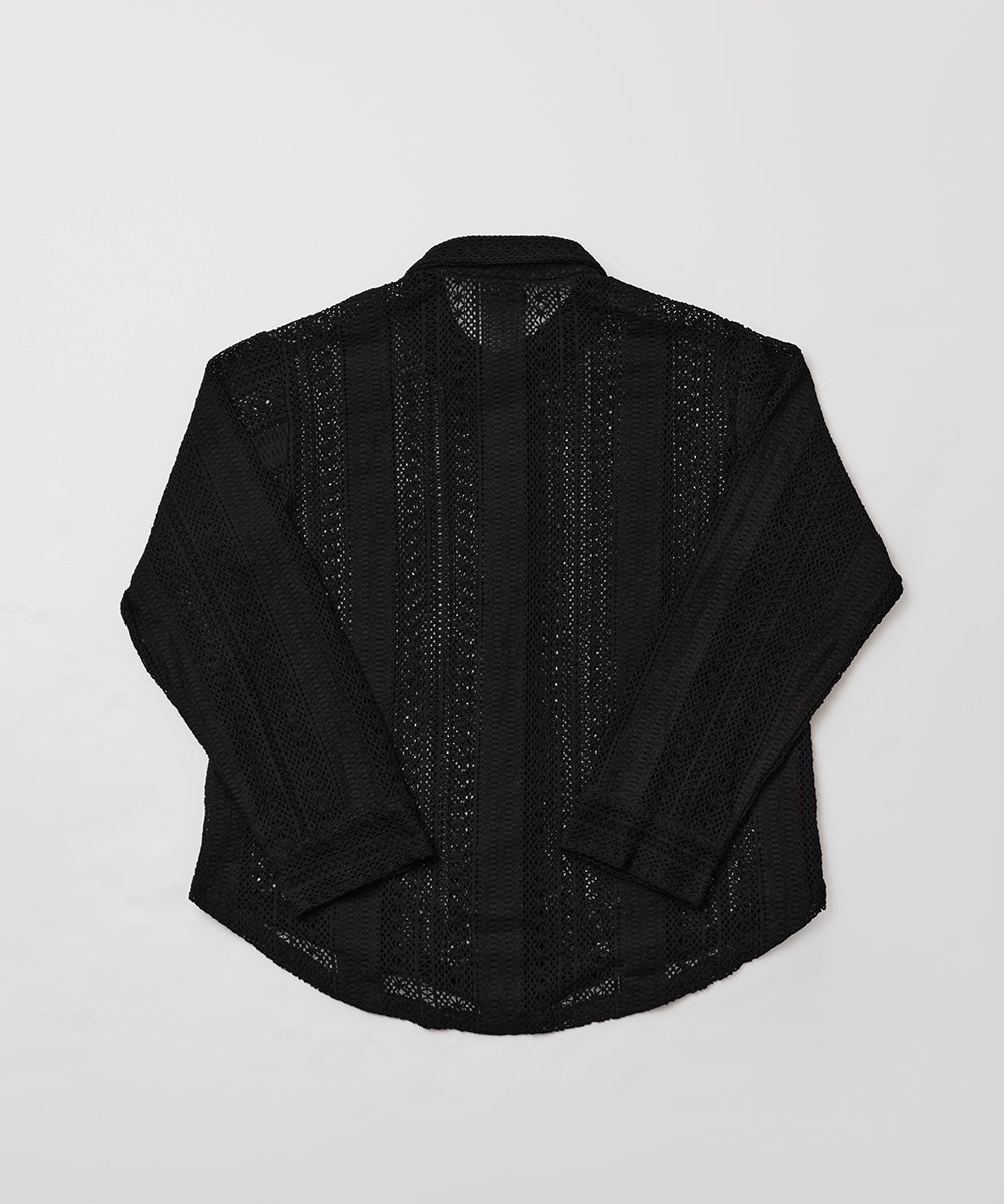 長袖針織襯衫 Lace Long Sleeve Shirt