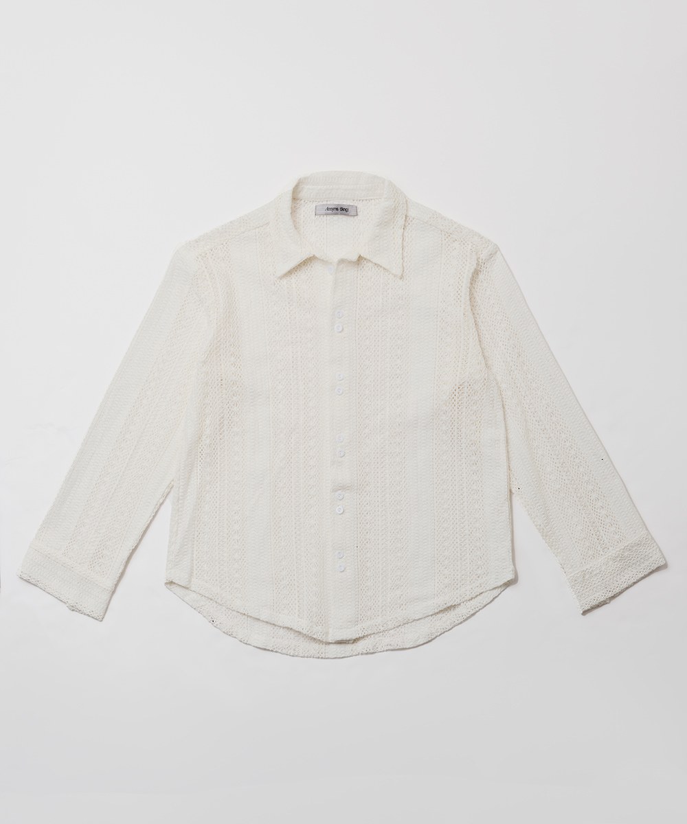 長袖針織襯衫 Lace Long Sleeve Shirt