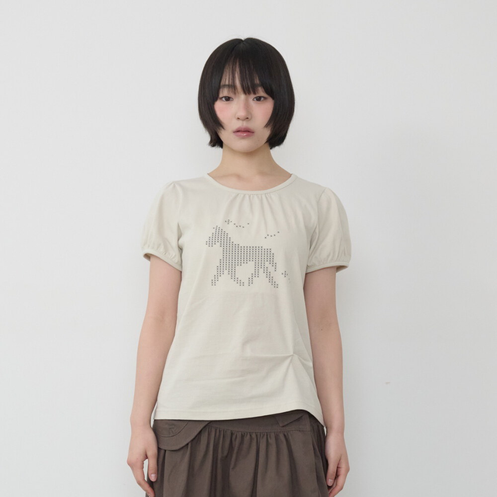 小馬Logo印花上衣 Horse Logo Puff T-Shirt