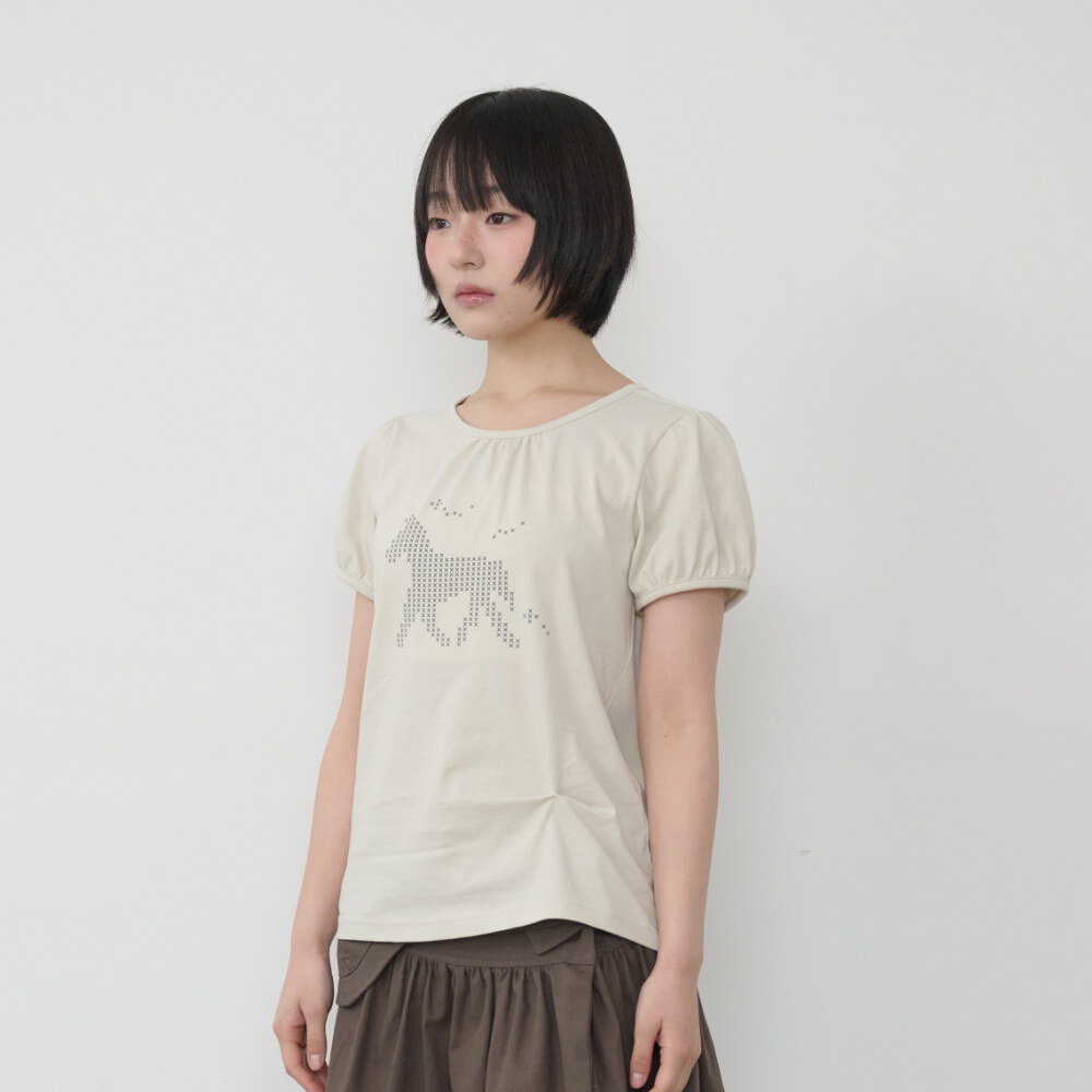 小馬Logo印花上衣 Horse Logo Puff T-Shirt