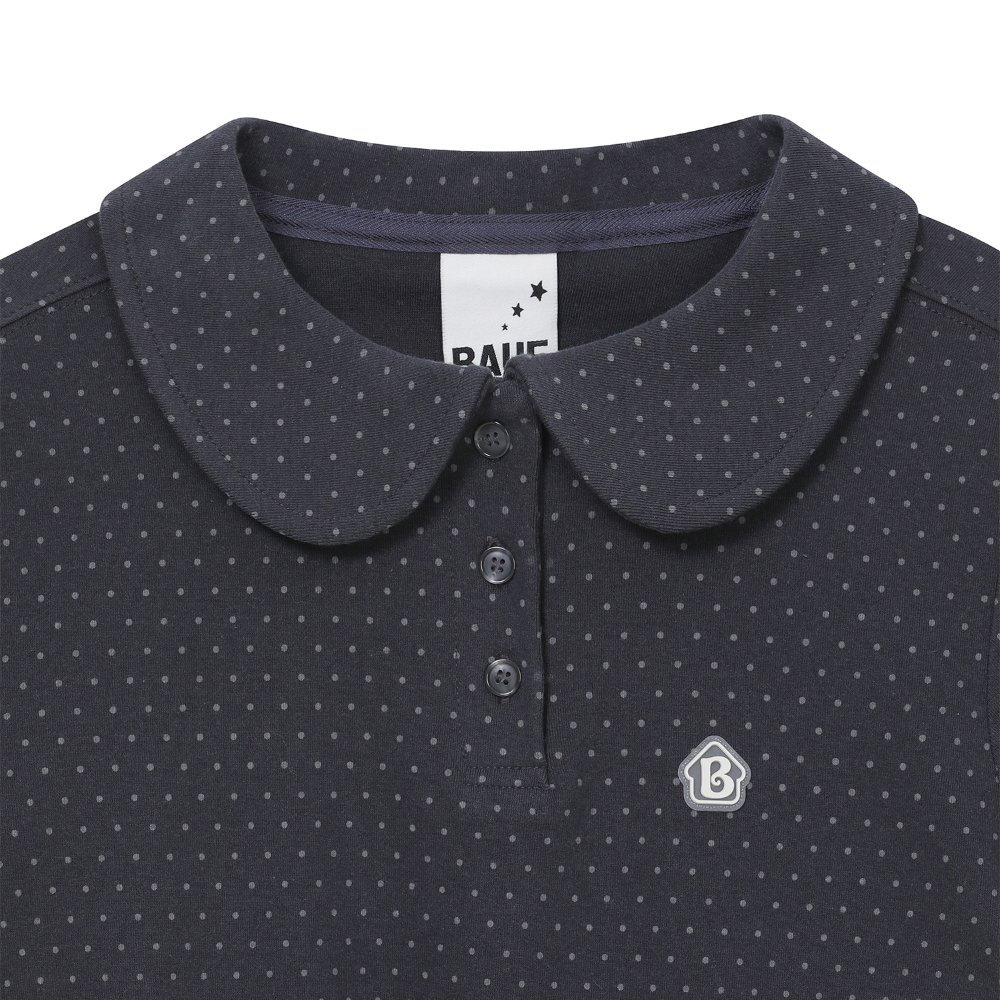 鈕扣點點短Tee Round Collar T-Shirt