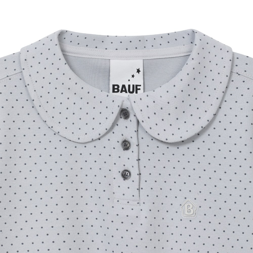 鈕扣點點短Tee Round Collar T-Shirt