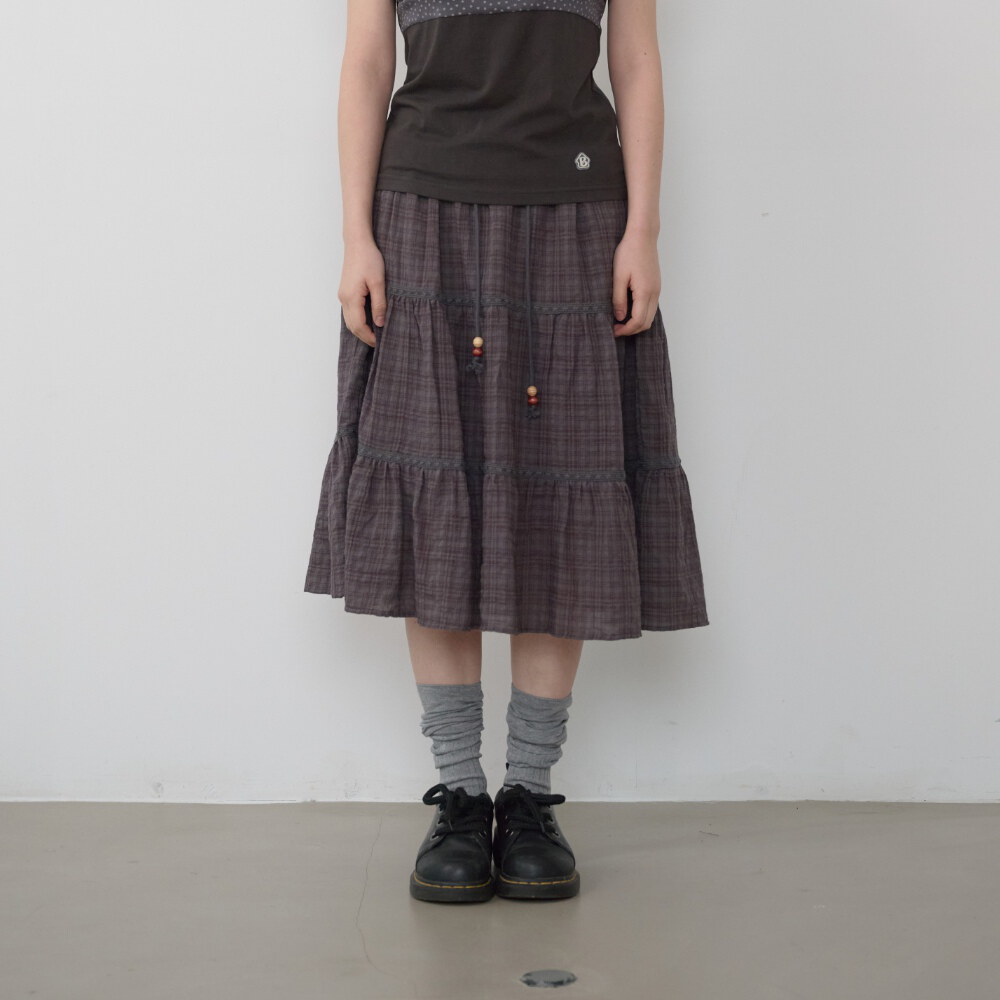 復古格紋裙 Vintage Check Skirt