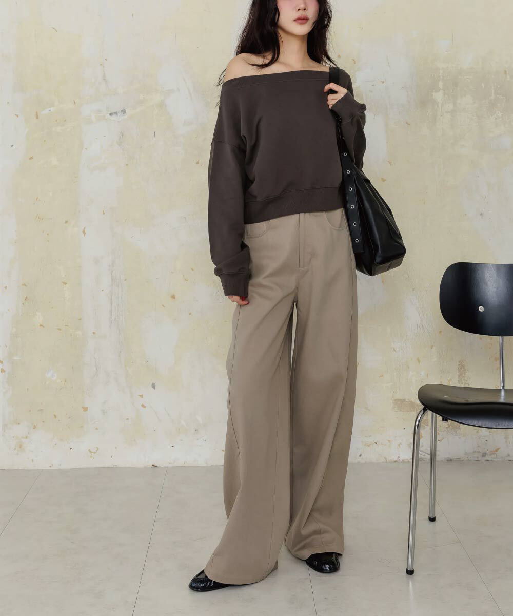 by Bello-天絲闊腿寬褲