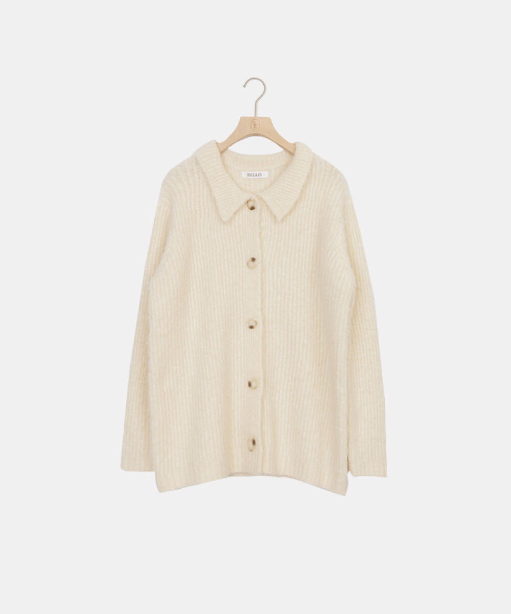 by Bello-小領子歐膩針織外套