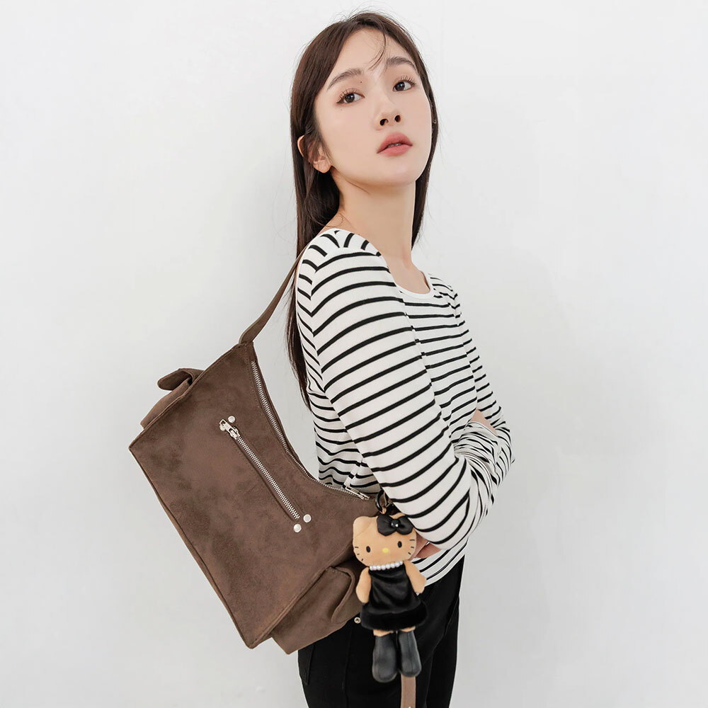 by BB 雙面穿條紋長袖