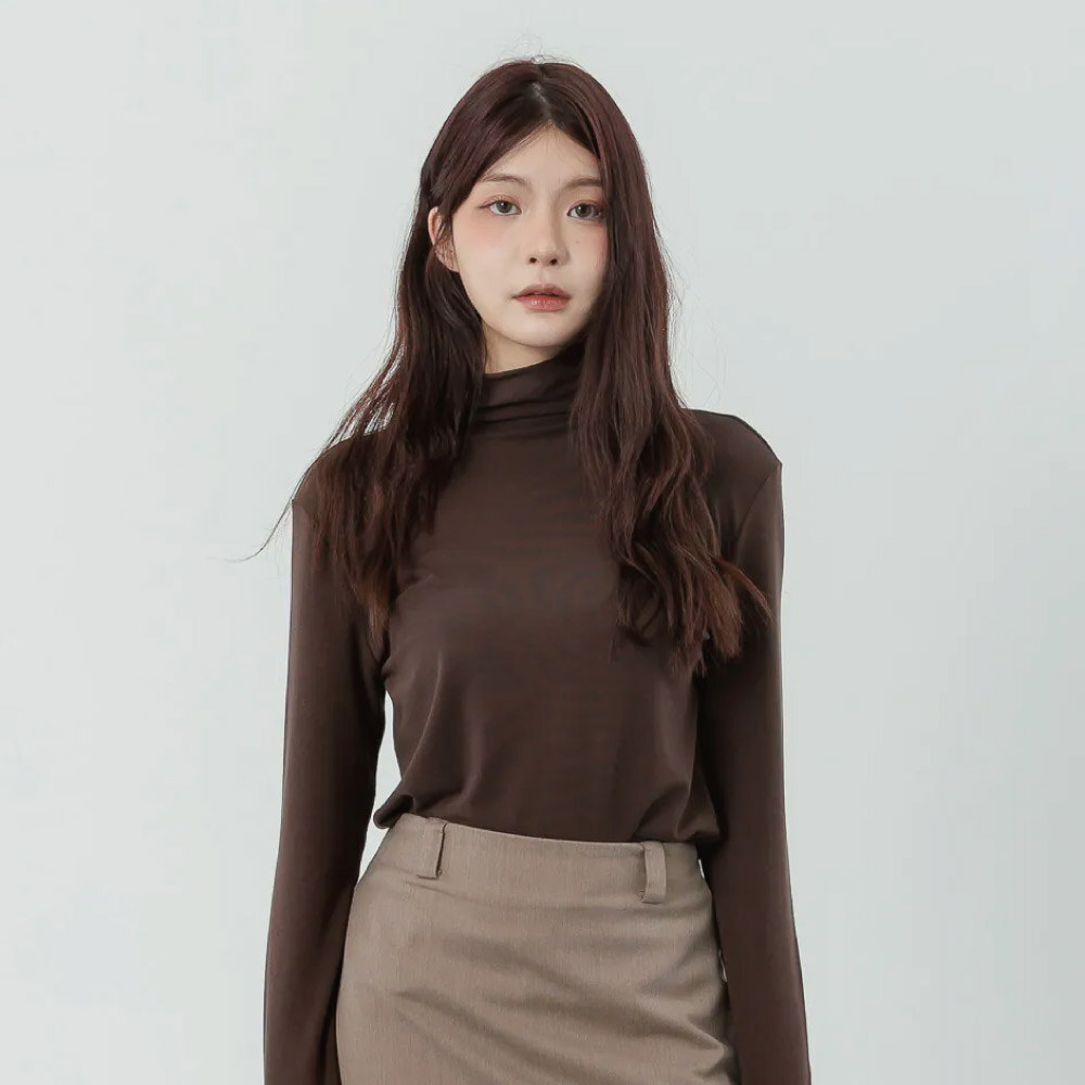 天絲柔膚立領內搭衣