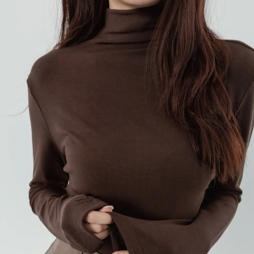 天絲柔膚立領內搭衣