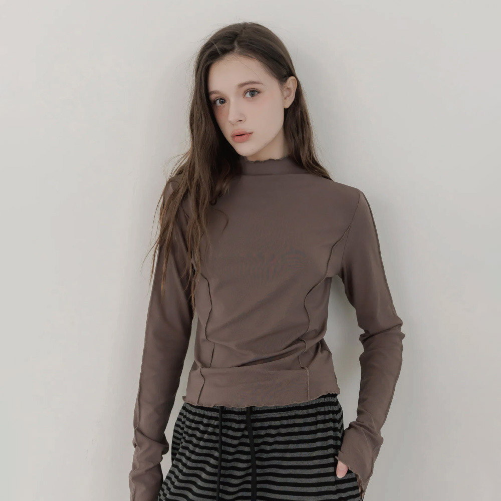 車線木耳邊內搭衣