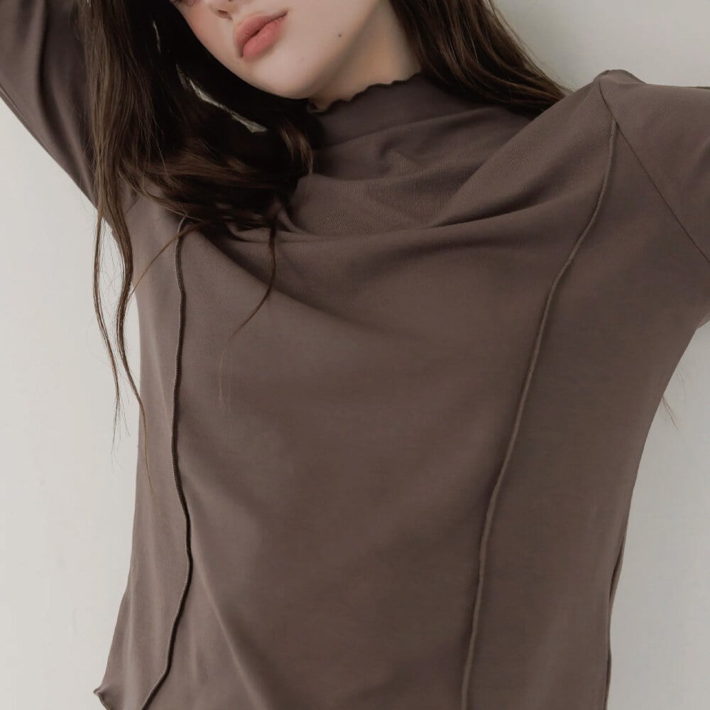 車線木耳邊內搭衣