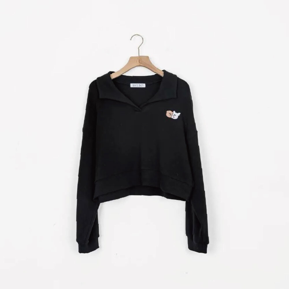 Bellox1107-小刺繡POLO長袖