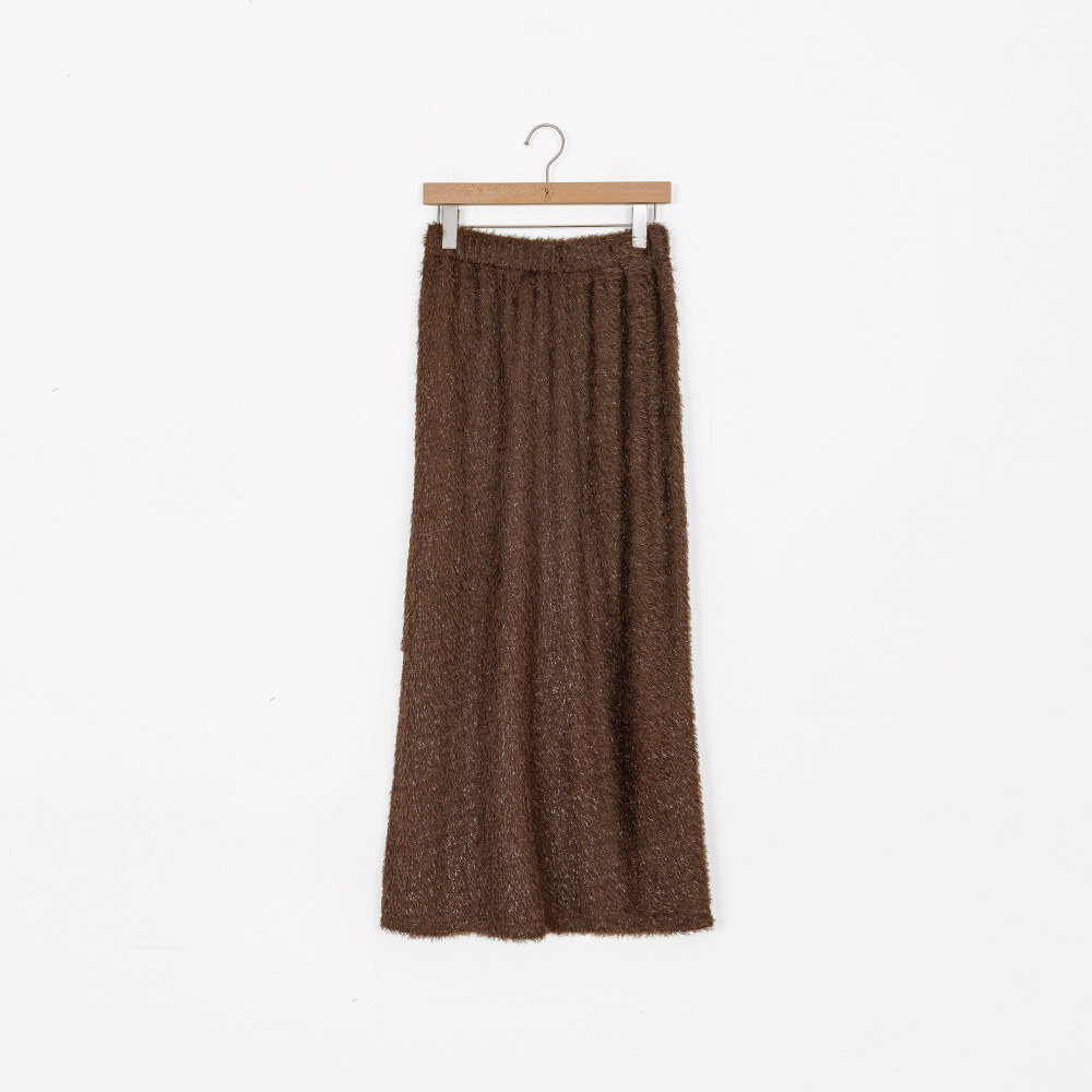 by Bello-微光毛絨直筒長裙