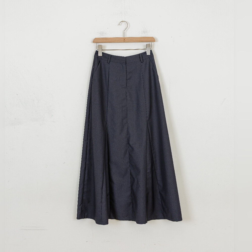 by Bello-立體傘襬西裝長裙