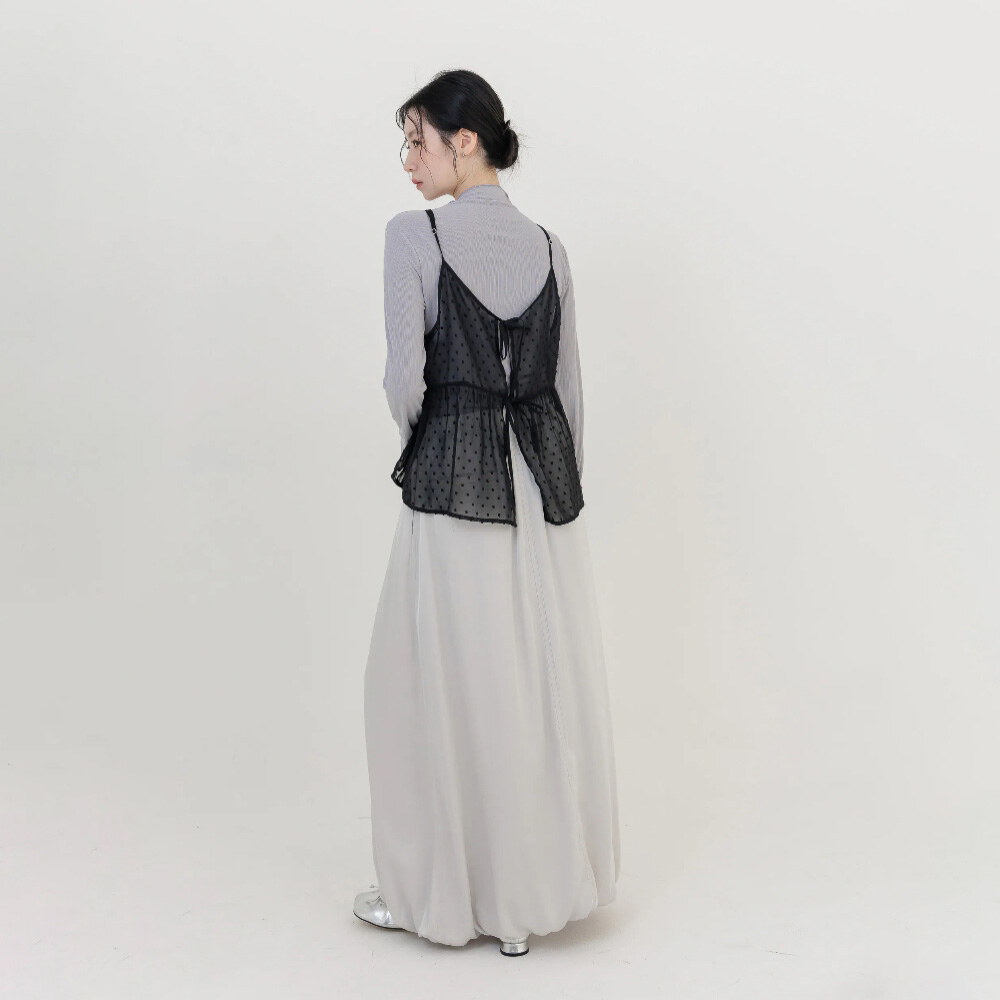 by Bello-光澤氣球長裙