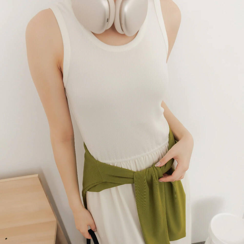 By BB-拼接天絲氣球洋裝