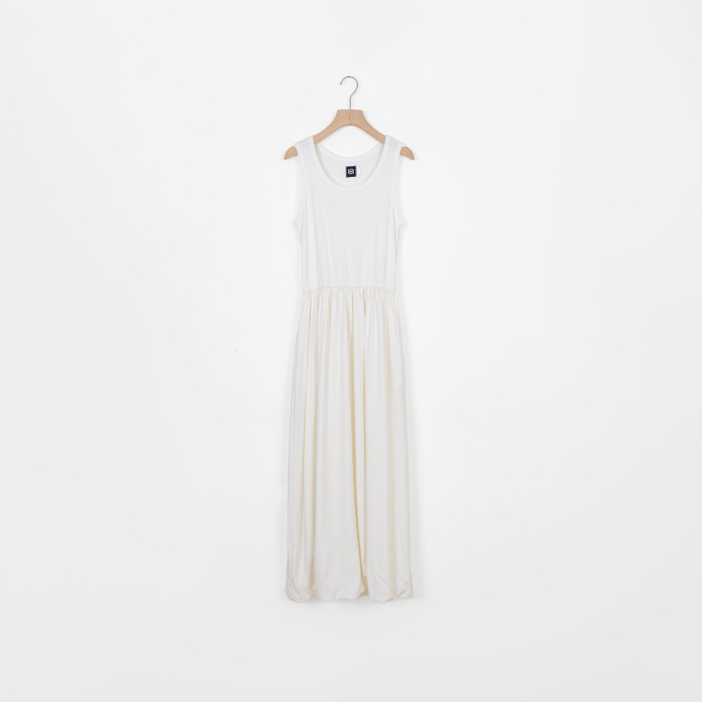 By BB-拼接天絲氣球洋裝