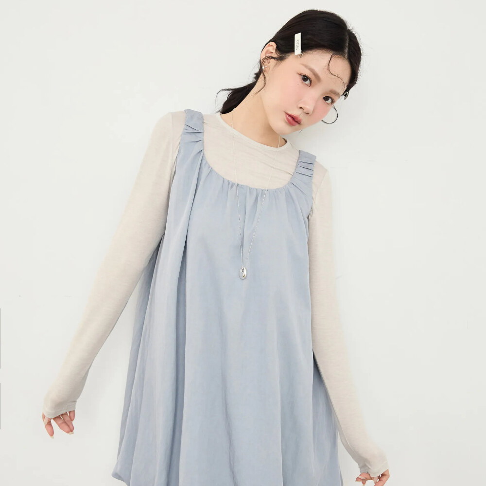 by Bello-小花苞無袖短洋裝