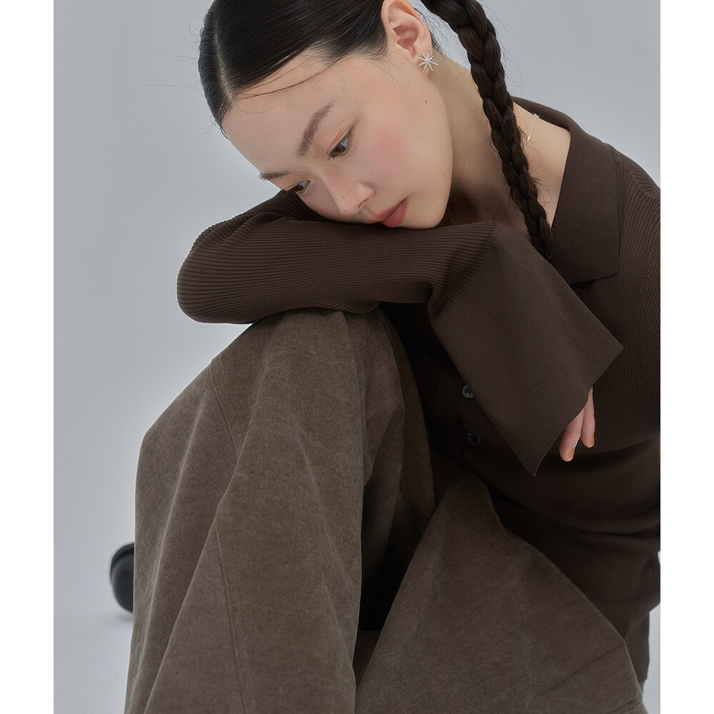 晨葉排釦針織衫