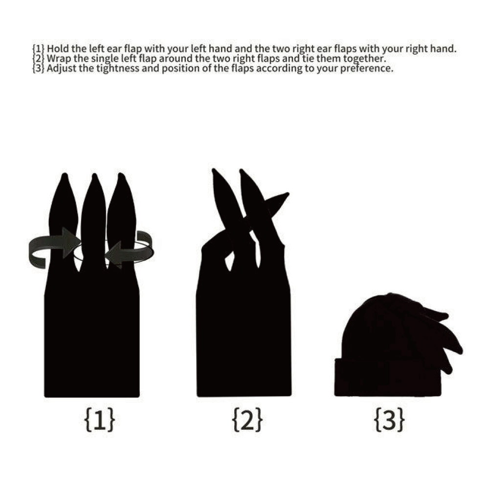 三耳針織毛帽 Multi-Way 3 Ear Knit Beanie NEW