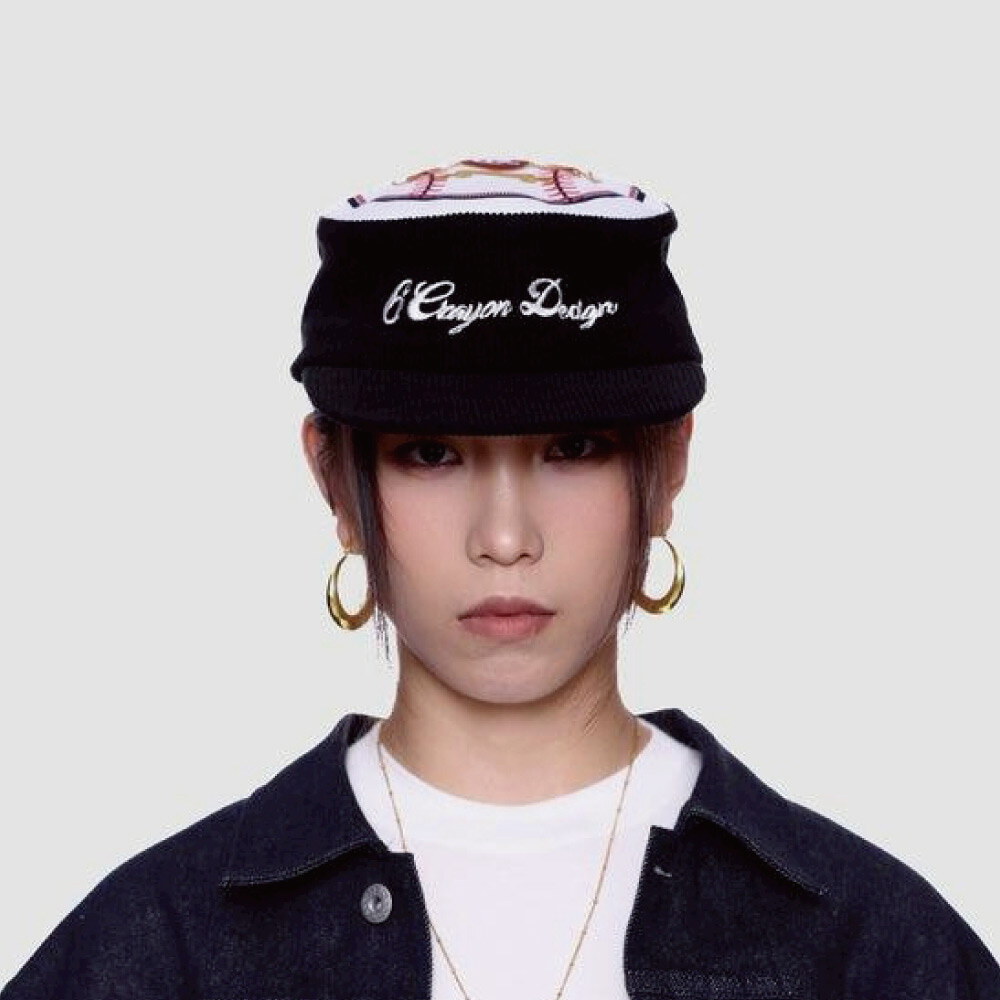 燈芯絨藥盒帽 Corduroy Patchwork Pillbox Cap 燈芯絨