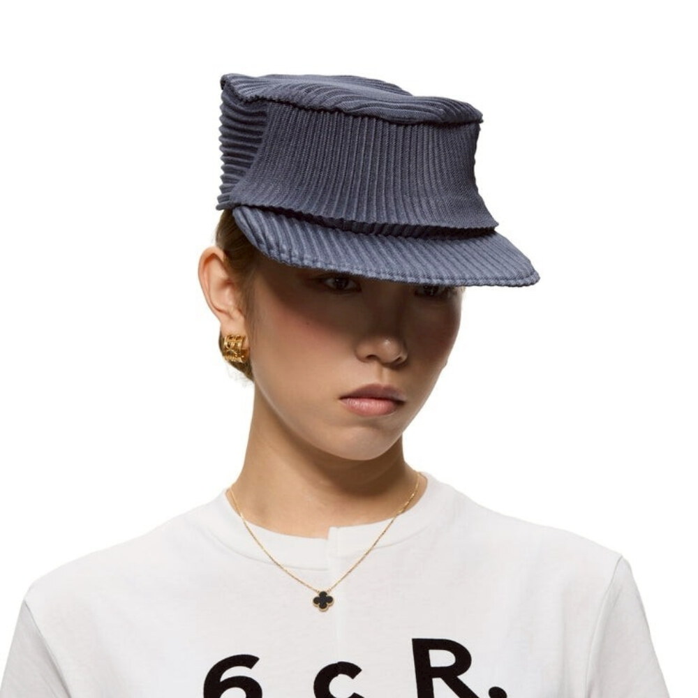 Pleated Retro Cap 打褶平頂帽