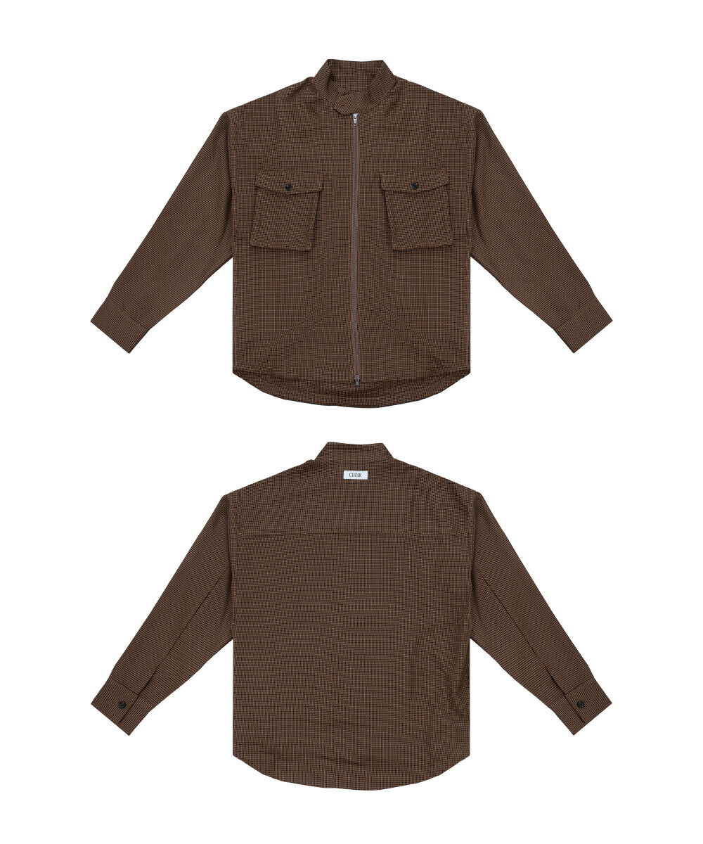 千鳥格襯衫外套 Harrington Jacket