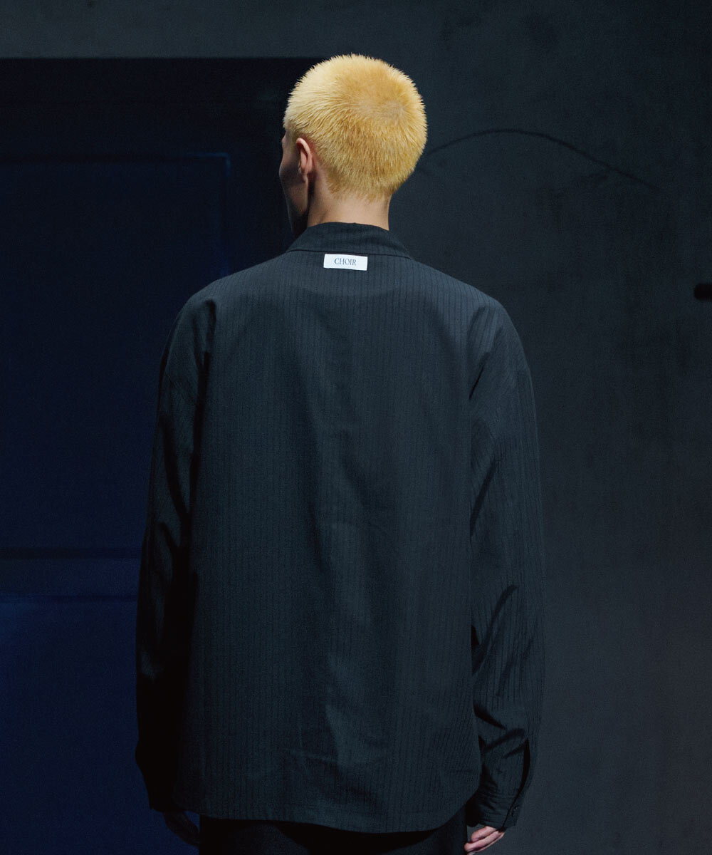 條紋襯衫夾克 Shirt Jacket