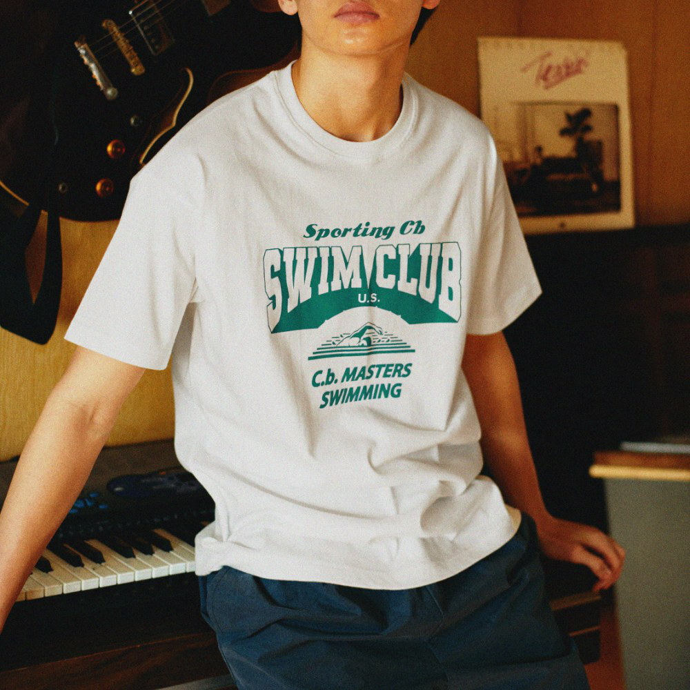 游泳印花短TEE SPORTING T