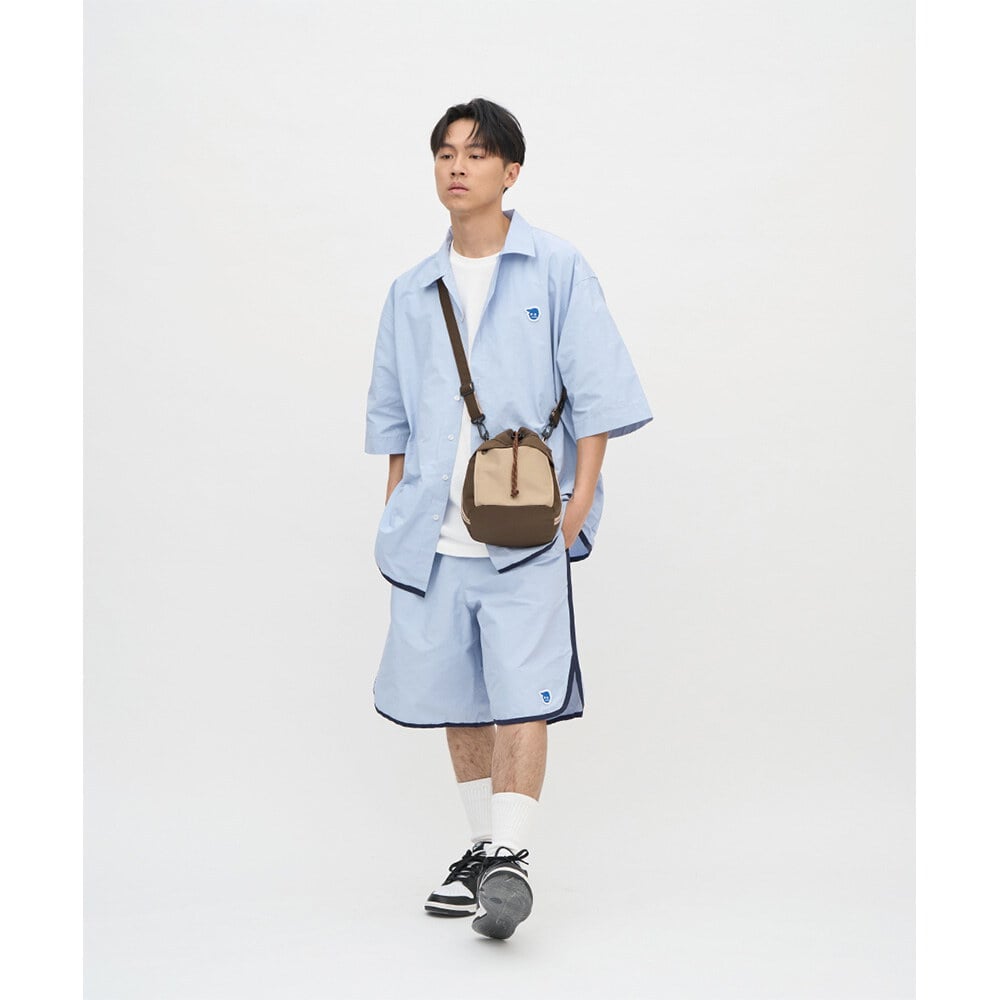 防潑水拼接水桶包 (中)