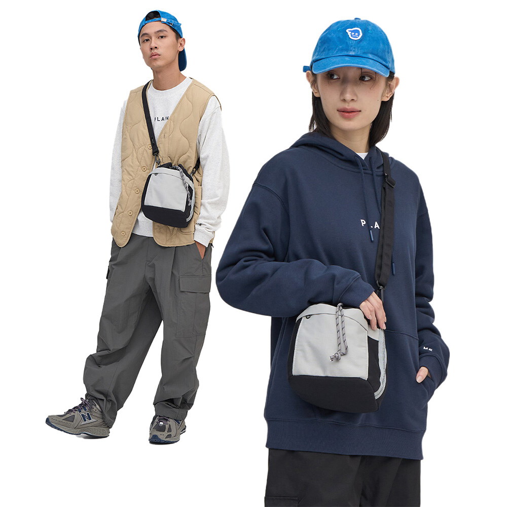 防潑水拼接水桶包 (中)