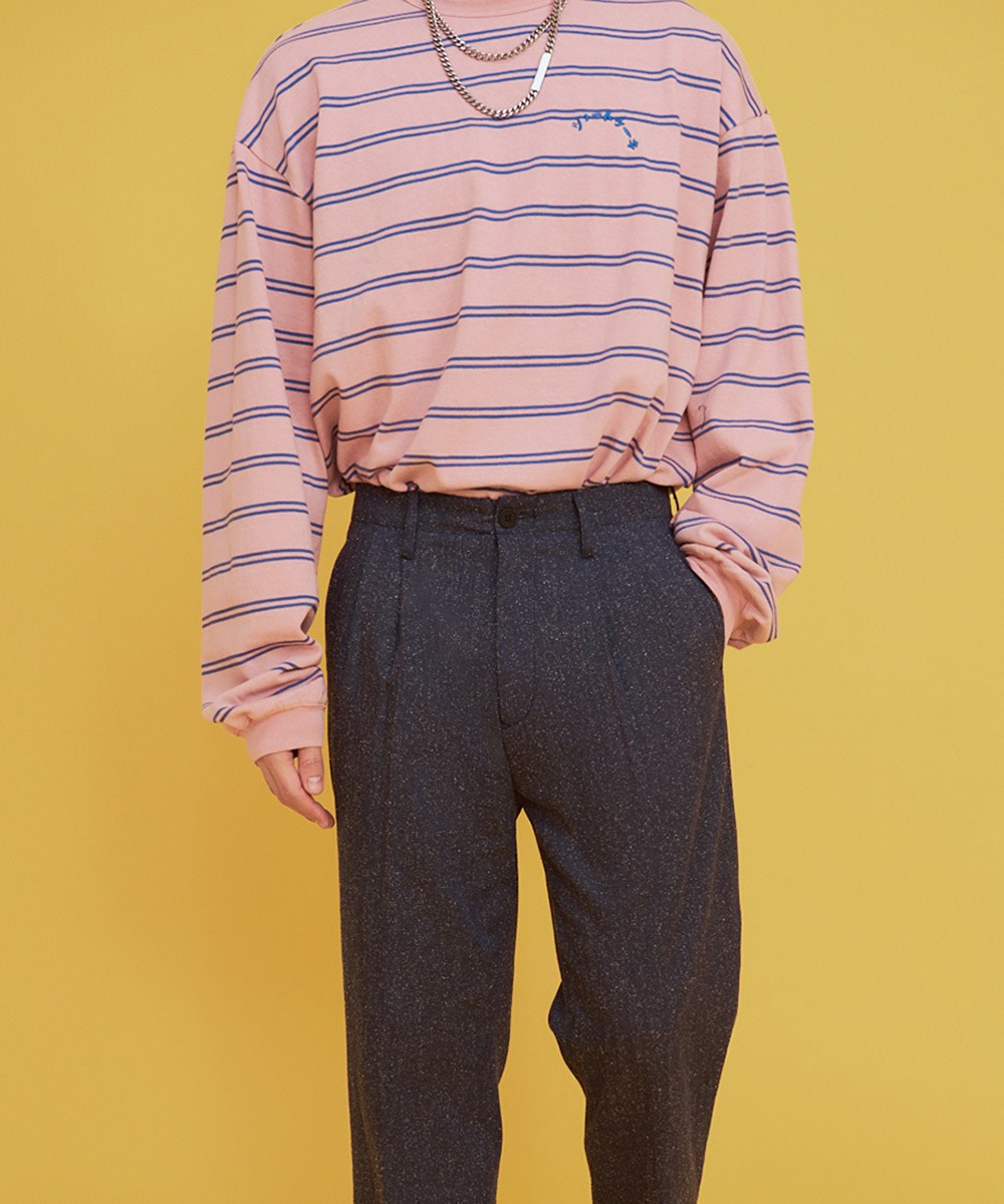 條紋長袖TEE mini matters X plain-me