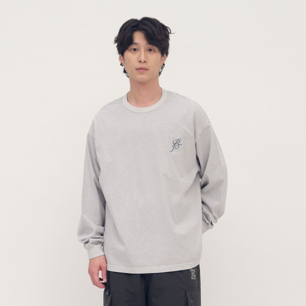 中信聯名水洗刺繡長袖TEE