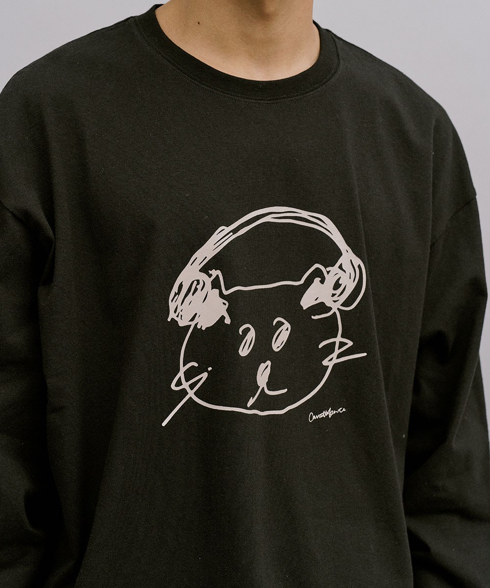 Cavettokate DJ 貓長袖TEE