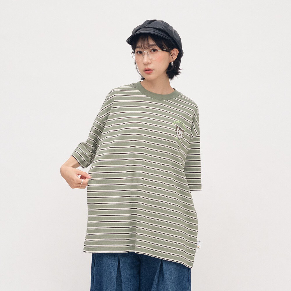 OSAMU GOODS 聯名條紋短袖TEE