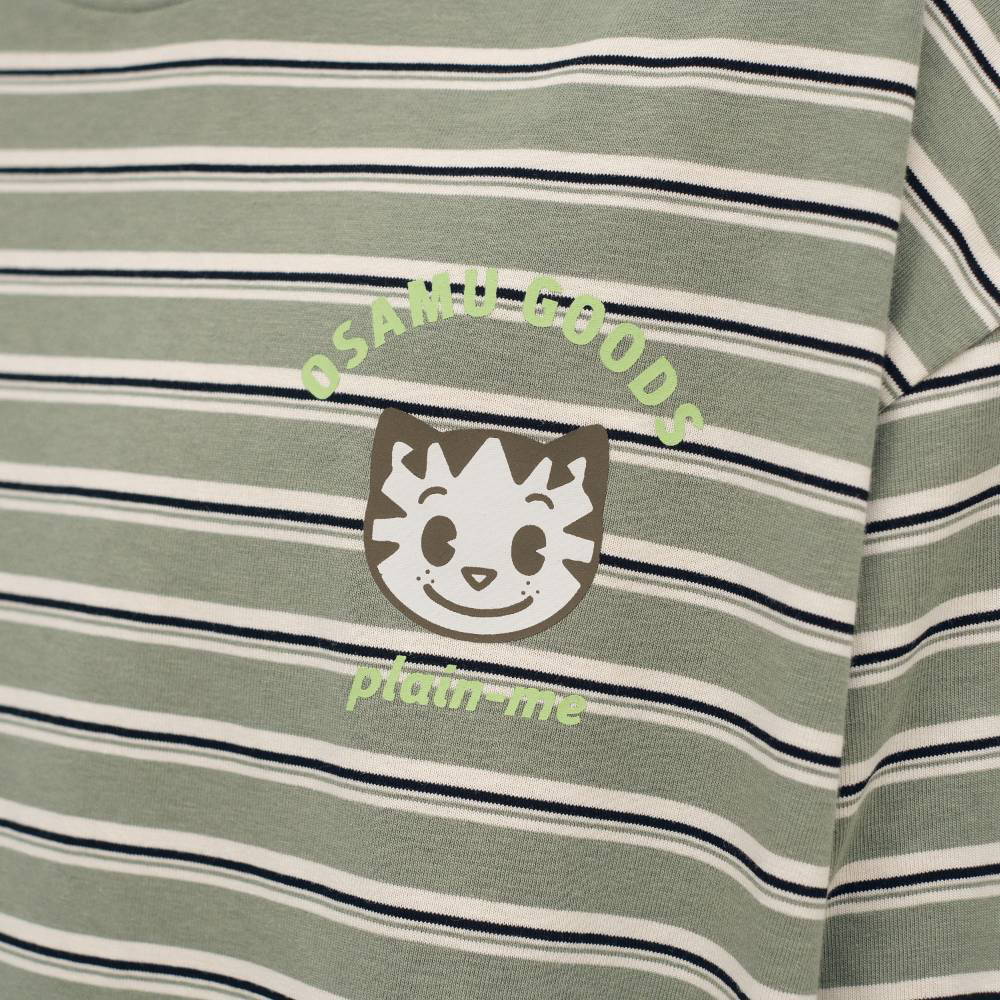 OSAMU GOODS 聯名條紋短袖TEE