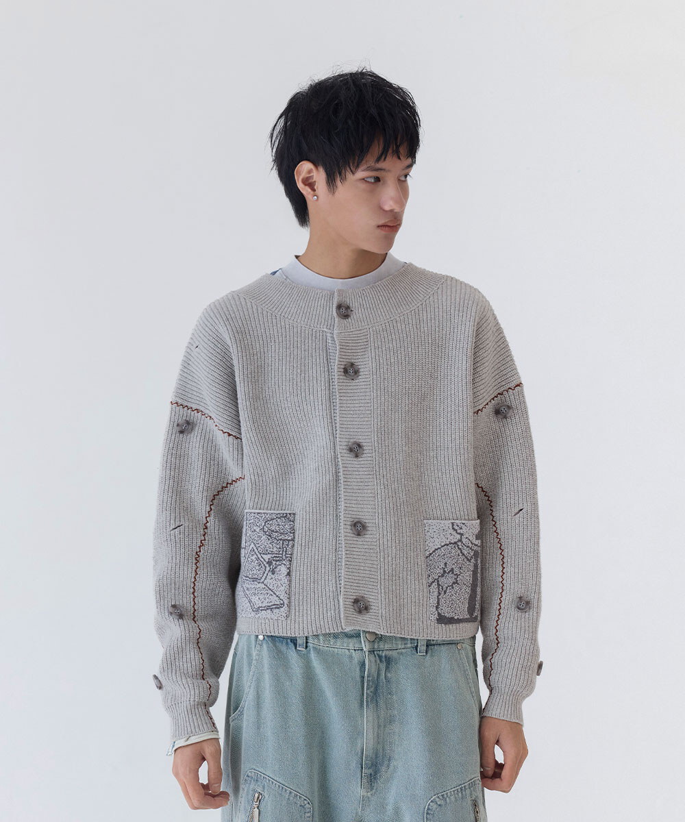 melsign聯名可拆式針織開襟衫