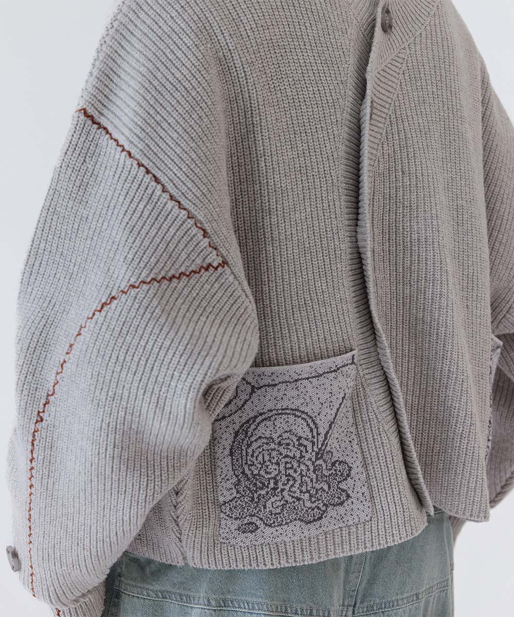 melsign聯名可拆式針織開襟衫