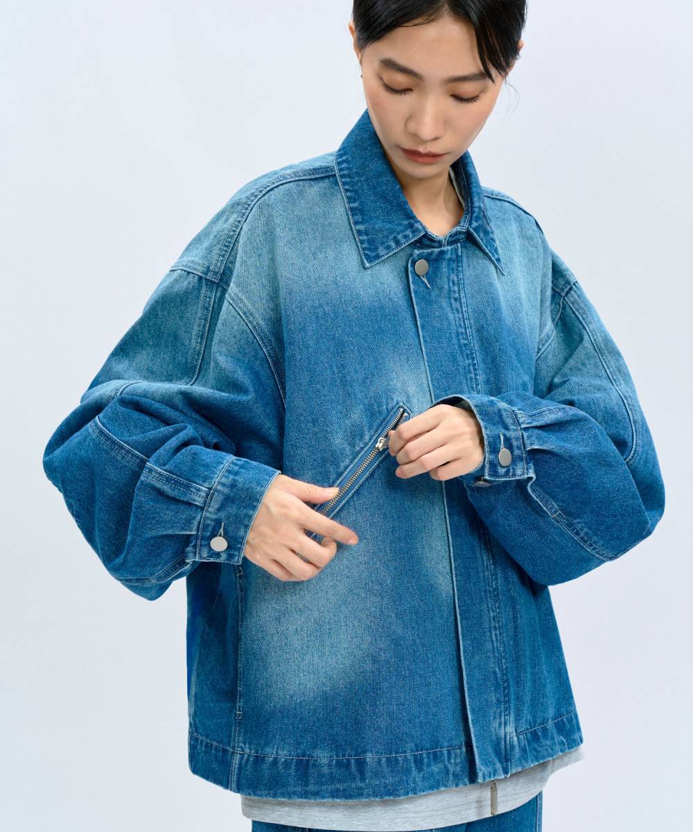 “Paid Time Off” Denim Jacket 丹寧外套