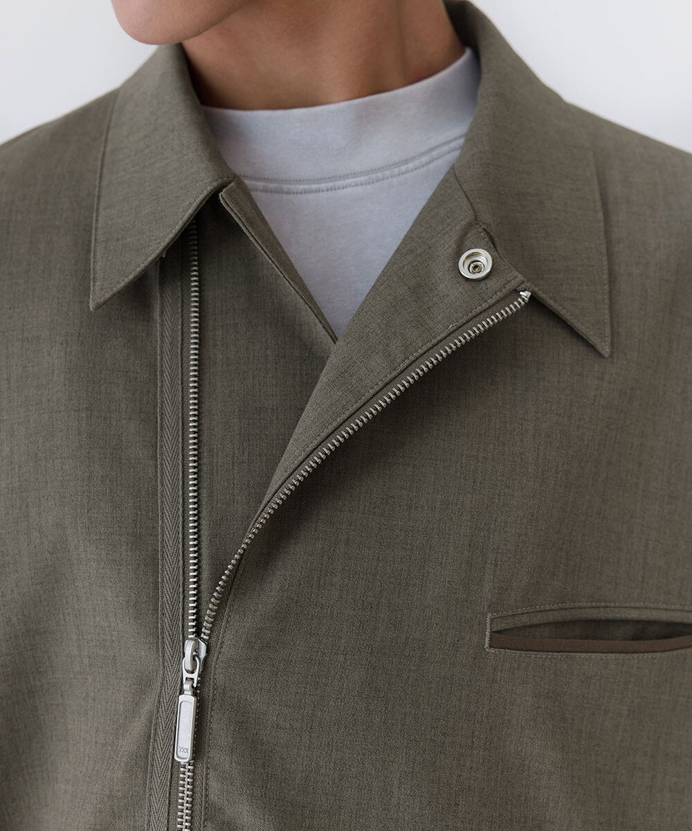 melsign聯名拉鍊西料夾克外套