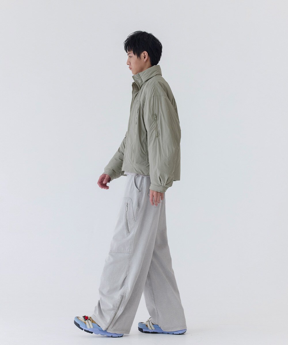 melsign聯名防潑水立領鋪棉外套