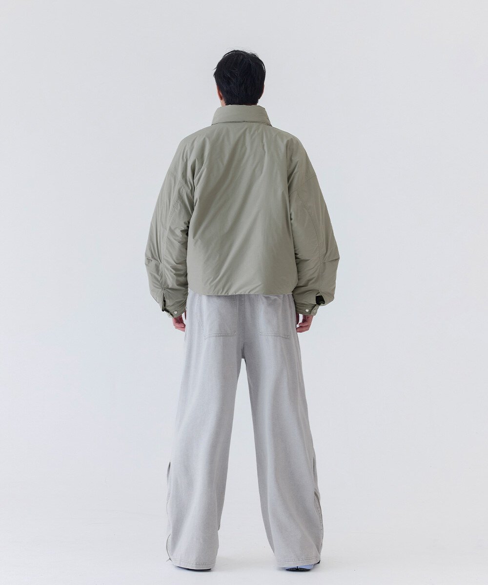 melsign聯名防潑水立領鋪棉外套