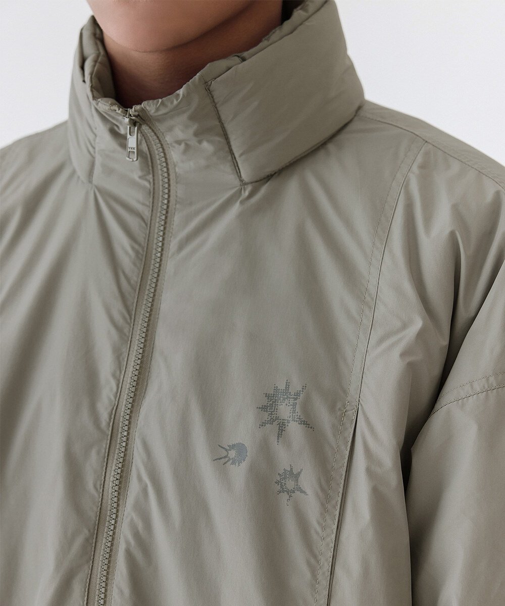 melsign聯名防潑水立領鋪棉外套