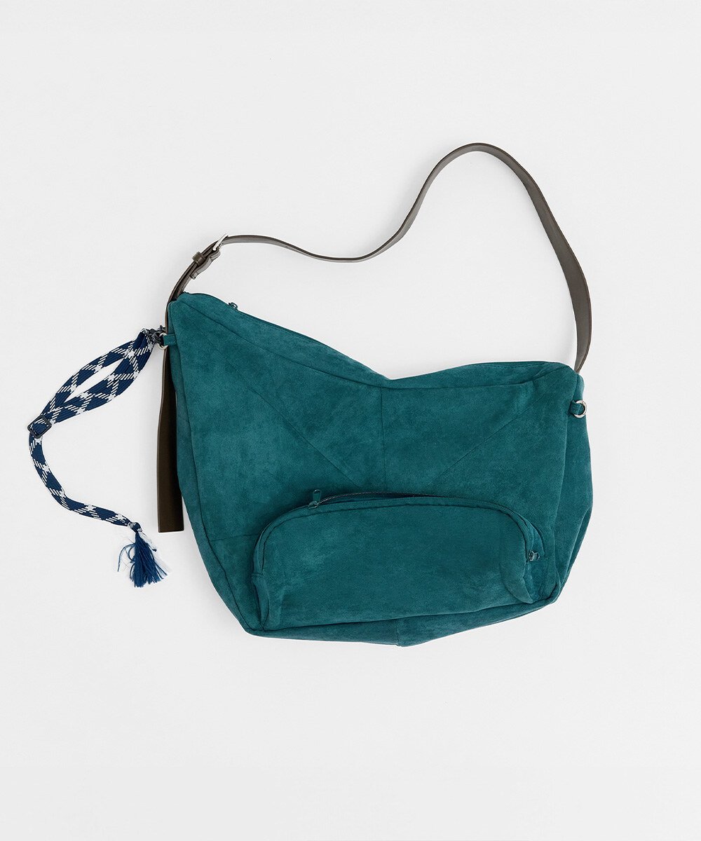 melsign聯名絨面皮感斜跨包