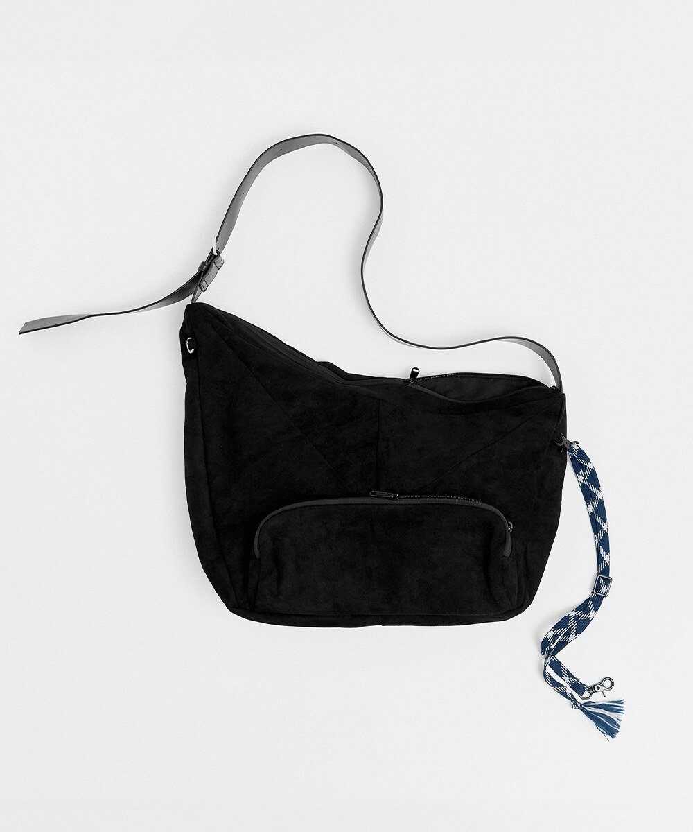 melsign聯名絨面皮感斜跨包